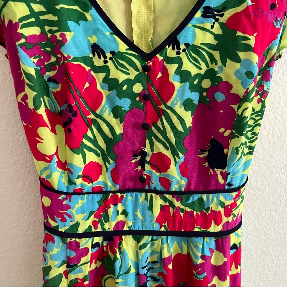 ModCloth Eyes on You Floral Maxi Dress Sz M - Picture 6 of 9